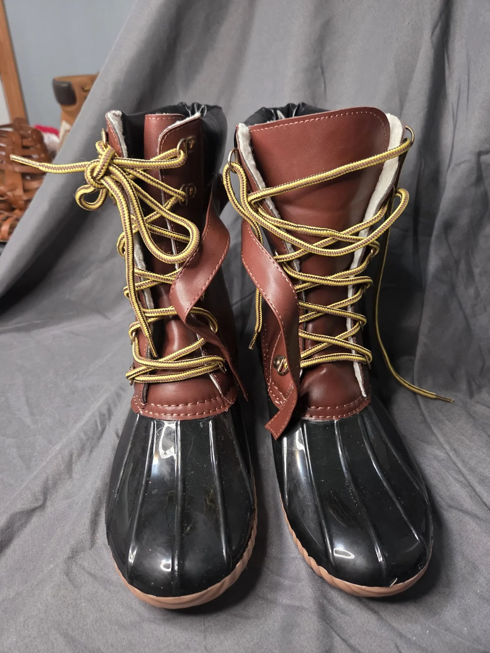 Liliana Brown and Black Waterproof Winter Boots